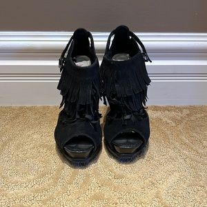 Just Fab fringe heels